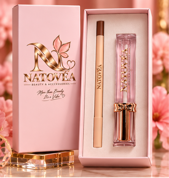 Natovea Lip Gloss & Lip Liner Duo